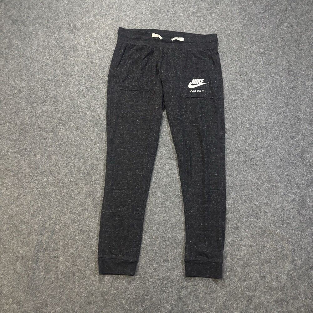 Nike Sportswear Gym Vintage Joggers Size Medium Gray